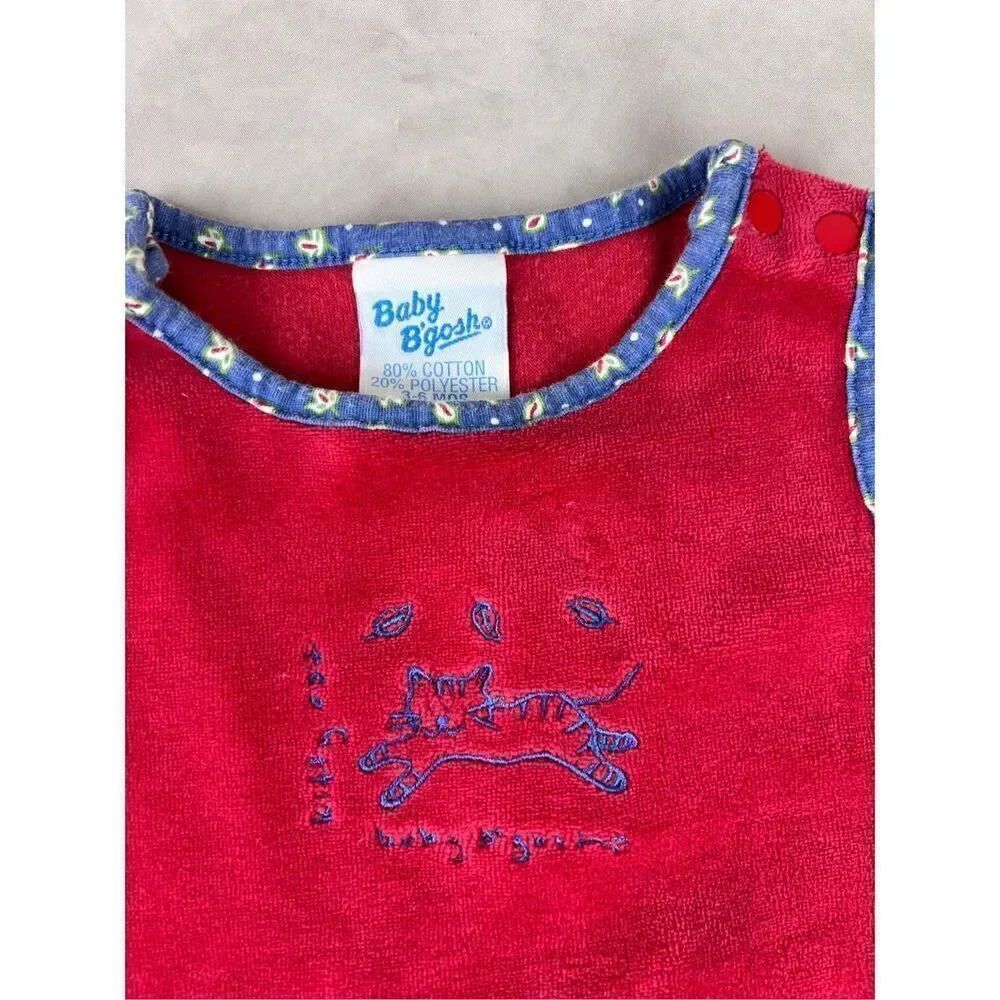 Vintage 90s Y2K OshKosh Baby BGosh One Piece 3-6 Months